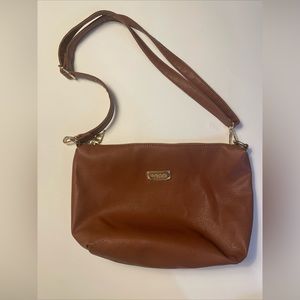 bebe Cognac polyurethane Faux Leather Purse Crossbody NWOT